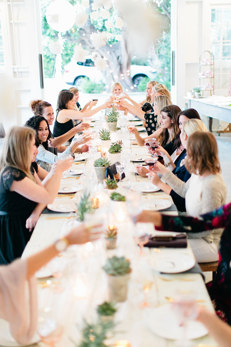a final toast at The School of Styling LA | photo: Love, the Nelsons | the love designed life