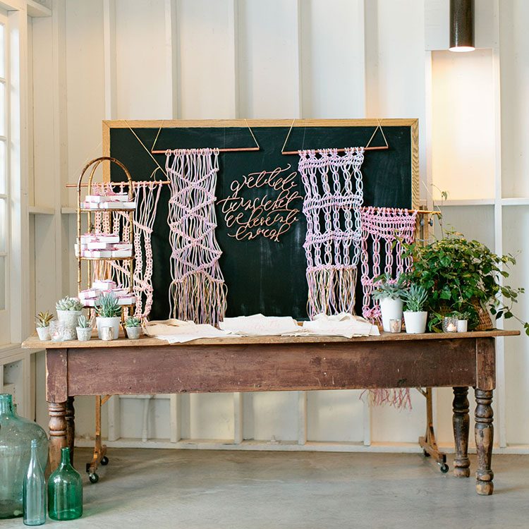 the gifting table at The School of Styling LA | photo: Love, the Nelsons | the love designed life
