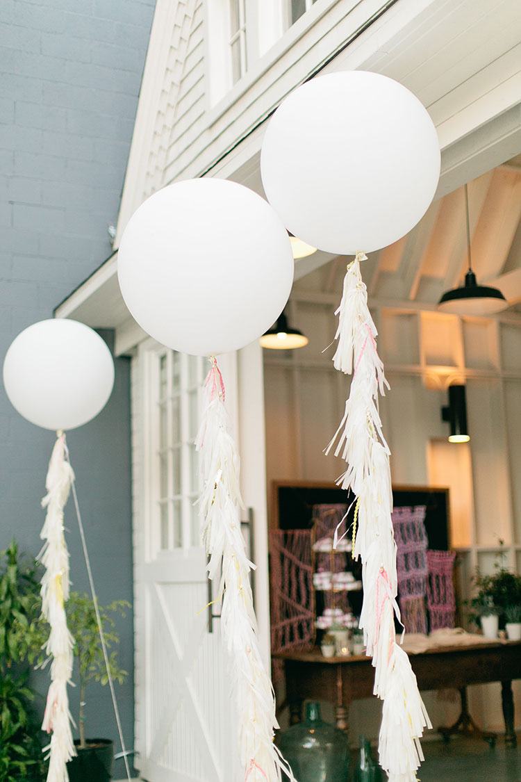 decorations by paper fox LA final dinner at The School of Styling LA | photo: Love, the Nelsons | the love designed life