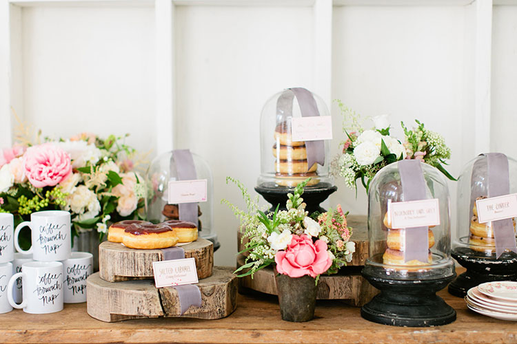 donut table at The School of Styling LA | photo: Love, the Nelsons | the love designed life