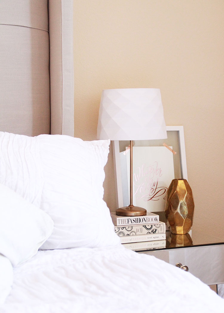 updated lamps and side table styling | the love designed life