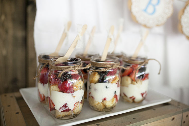 yummy parfait treats for a baby shower | the love designed life