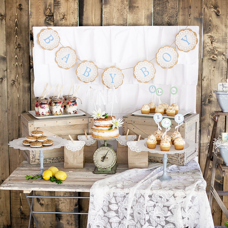 the sweets table for a baby boy' shower | the love designed life