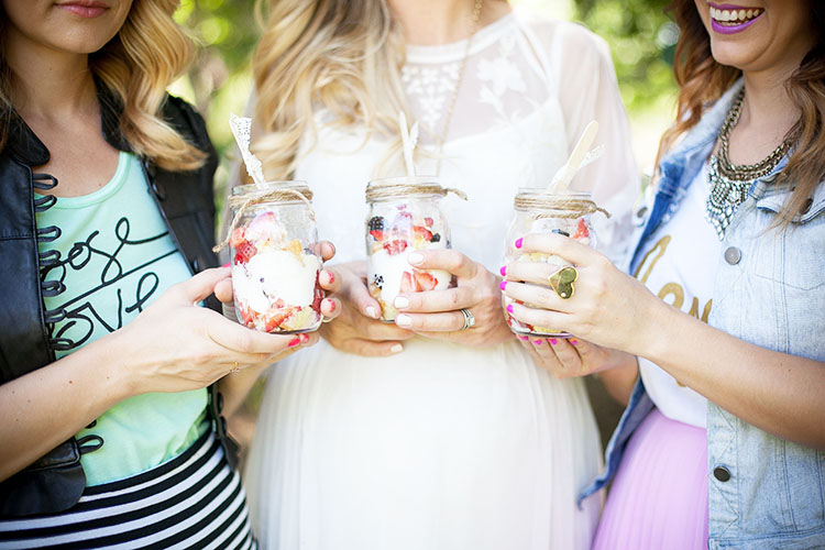 yummy parfaits for a baby shower by celebrating sweets | the love designed life