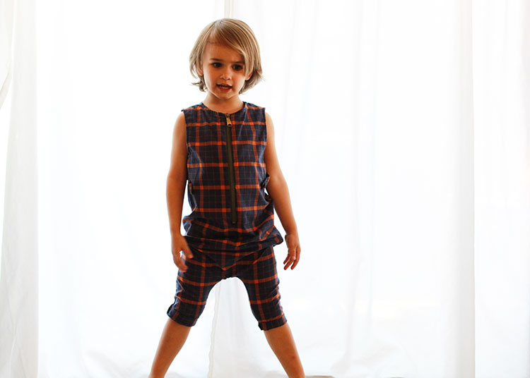 the plaid mechanic suit for a boy | the love designed life