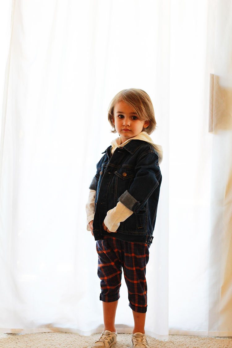 layers over and under this miss ainsley mae mechanic suit to keep warm | the love designed life