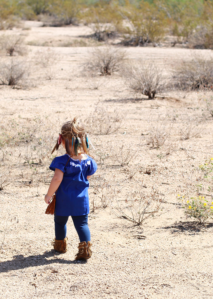 mini boho babe exploring the desert | the love designed life