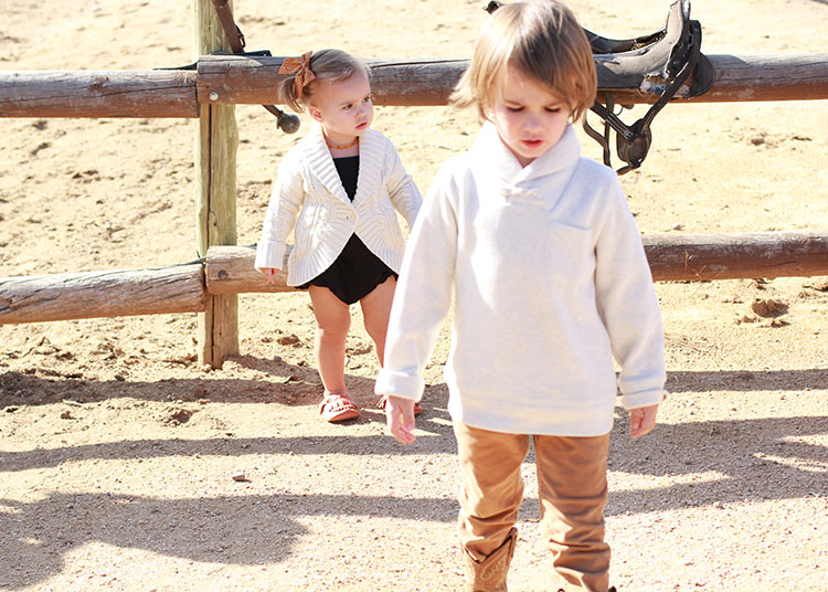 my babes, looking cool on a hot october day | the love designed life