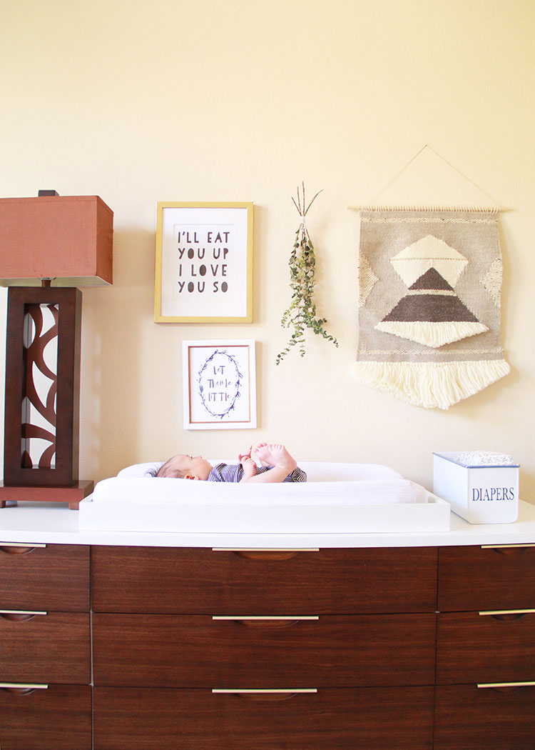 sharing our master bedroom with baby | the love designed life