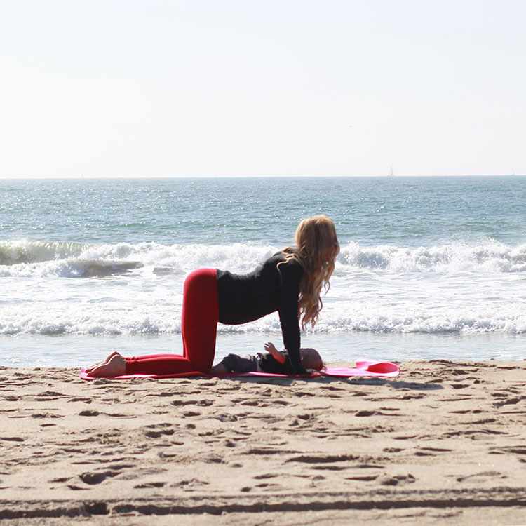 cow pose | m and m pilates on the beach | the love designed life