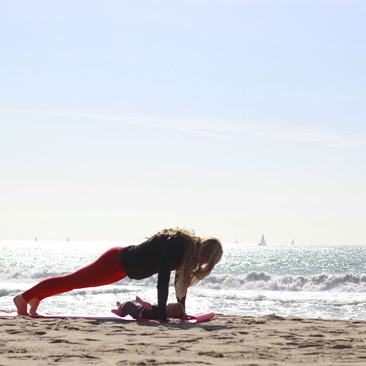 push ups | m and m pilates on the beach | the love designed life