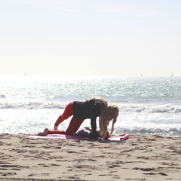 rainbow kicks | m and m pilates on the beach | the love designed life