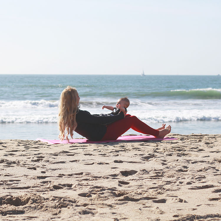 roll up with kisses | m and m pilates on the beach | the love designed life