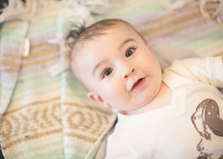 cute model baby for babywearing basics | the love designed life