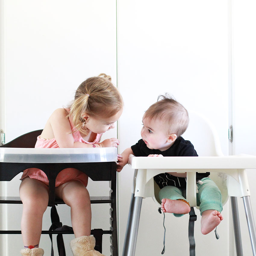 these babes, my two highchair family | the love designed life