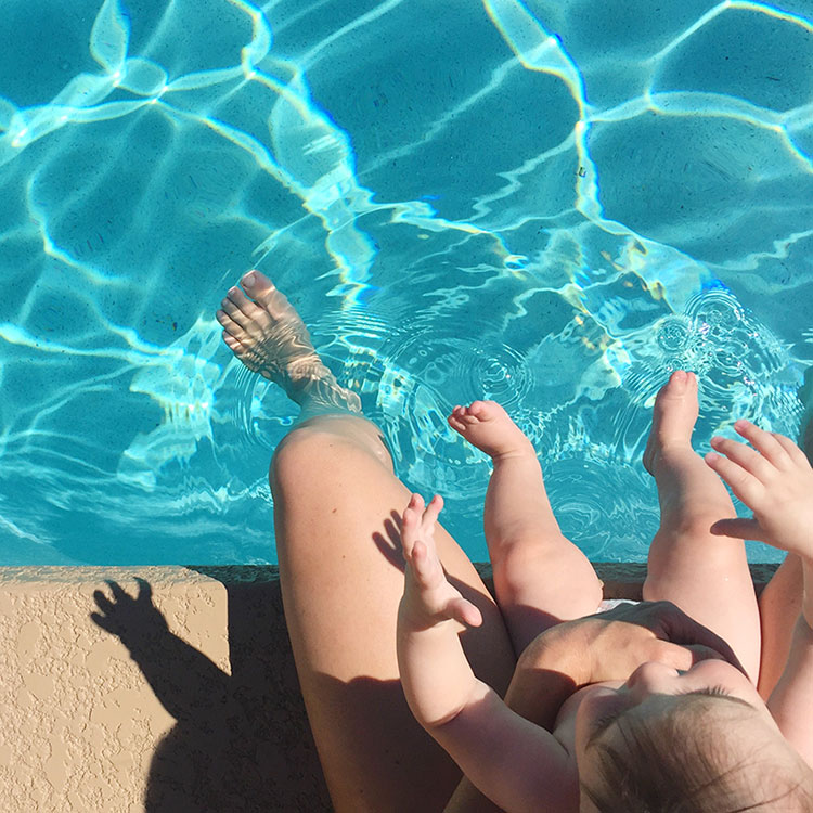 swimming with my baby boy | the love designed life