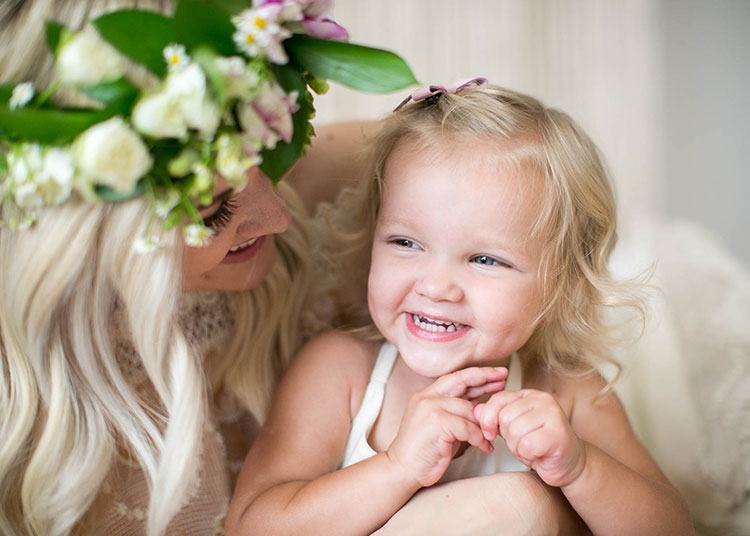 mother + child co. boho babe moment with a sweet toddler girl