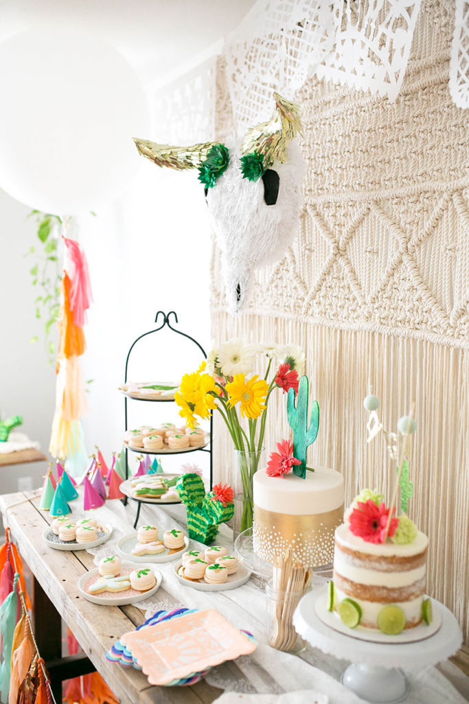 modern fiesta dessert table margarita + sangria bar for diego's first fiesta | created by: the love designed life | pc: dream photography studio