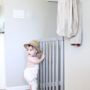 our new munchkin luna baby gate is so pretty! | the love designed life