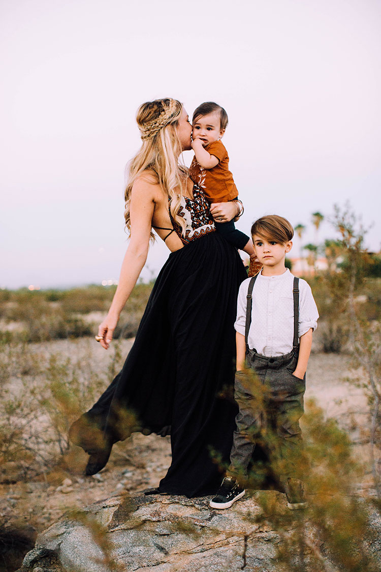 mama + boys | desert fall family photos | thelovedesignedlife.com