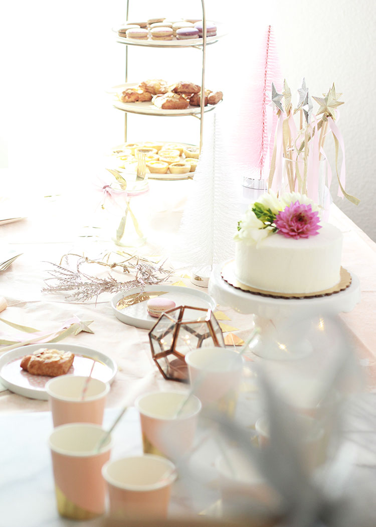 the prettiest dessert table for a princess party | thelovedesignedlife.com