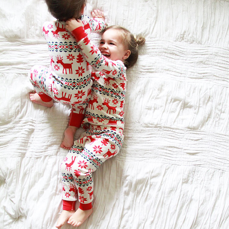 matching christmas jammies for the whole fam