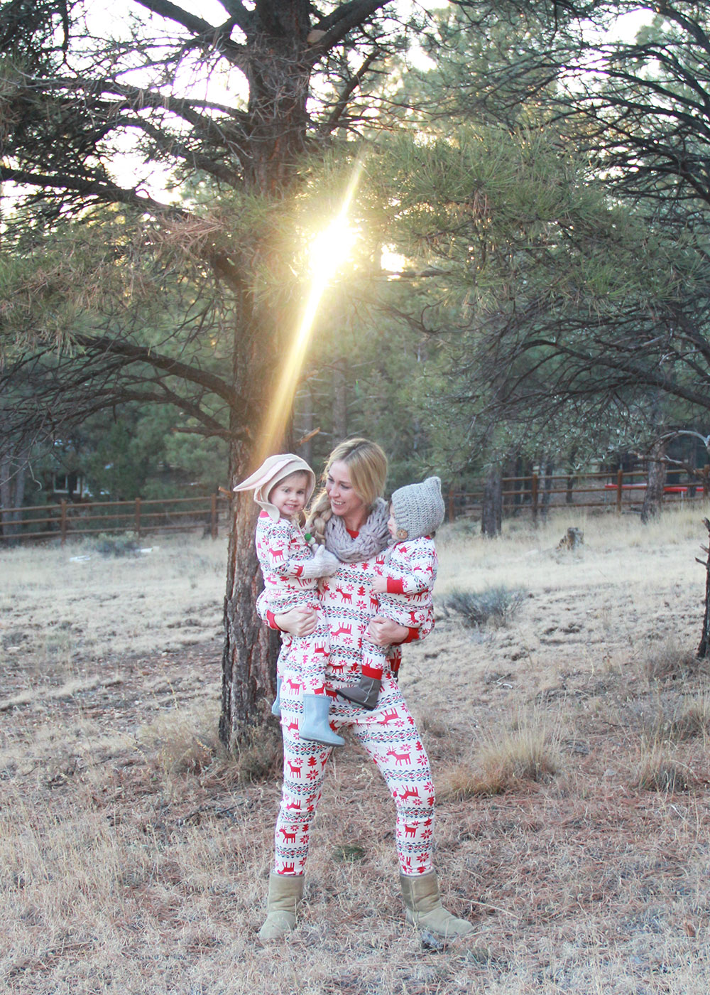 baby wrangling and matching jammies | thelovedesignedlife.com