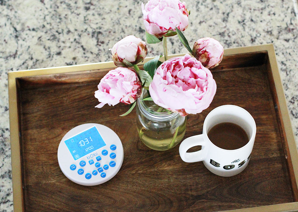 setting my bObi to sweep the floors while I drink my coffee is where it's at. | thelovedesignedlife.com