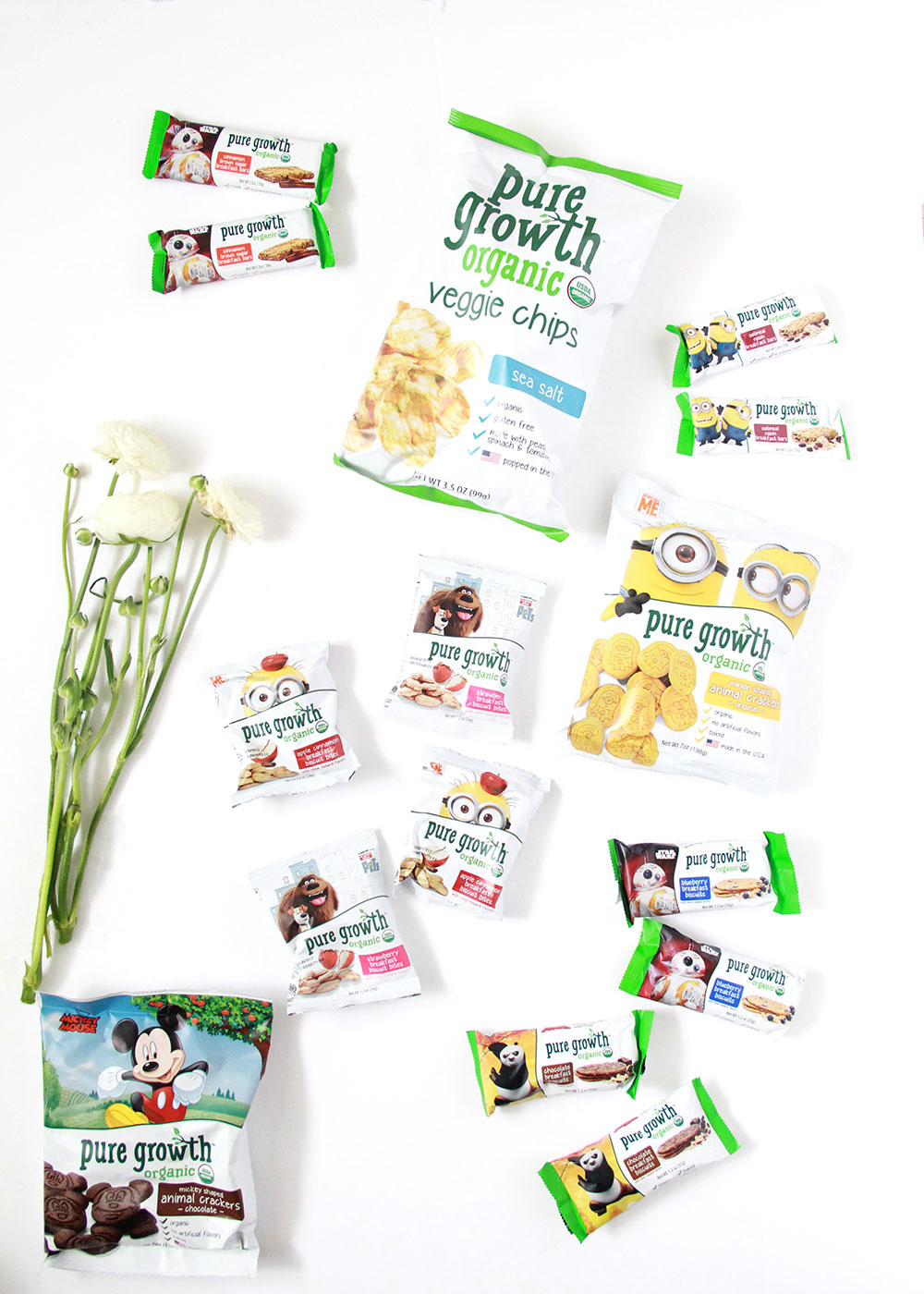 my kids love all the disney characters on the pure growth organic snacks! | thelovedesignedlife.com