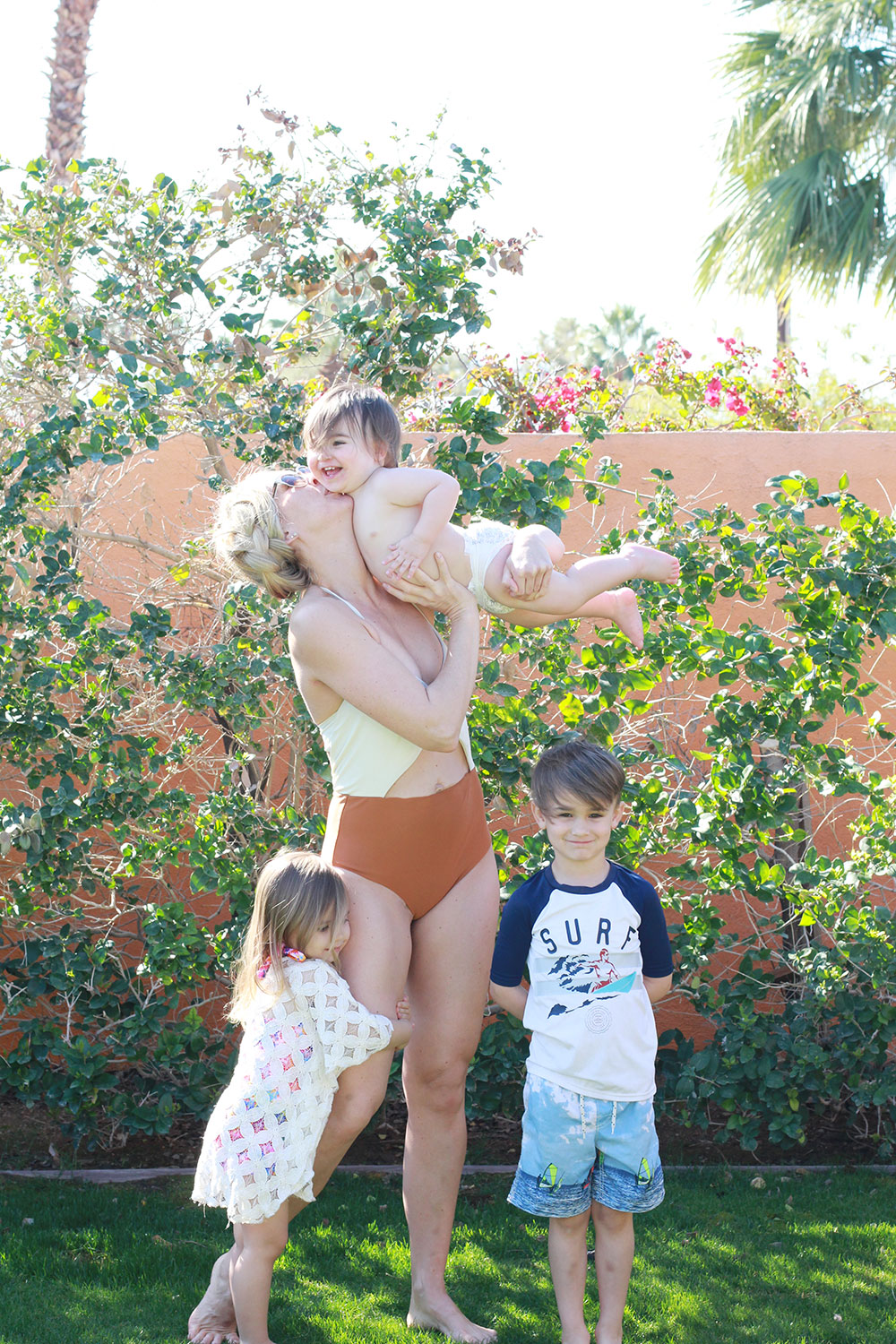 me + my babes, poolside in palm springs | thelovedesignedlife.com