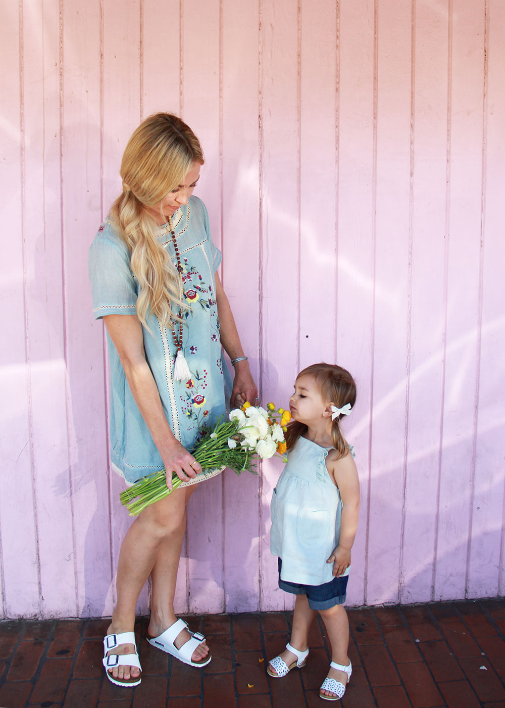 stop and smell the spring flowers! mama + mini looks on th blog by @thelovedsignedlife