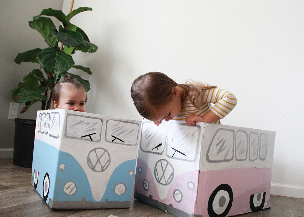 checking out the vw bus box car craft | thelovedesignedlife.com