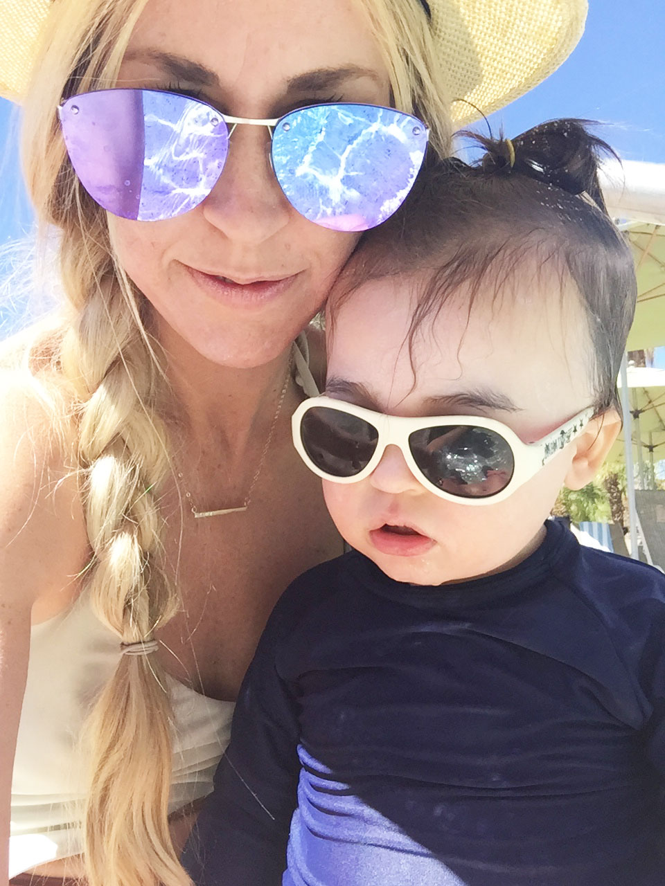 poolside with my baby boy | thelovedesignedlife.com