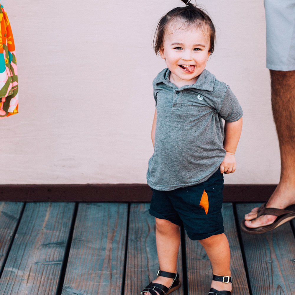 my silly almost 2 year old baby boy!! | sweetest mommy and me matching outfits by crew and lu | thelovedesignedlife.com