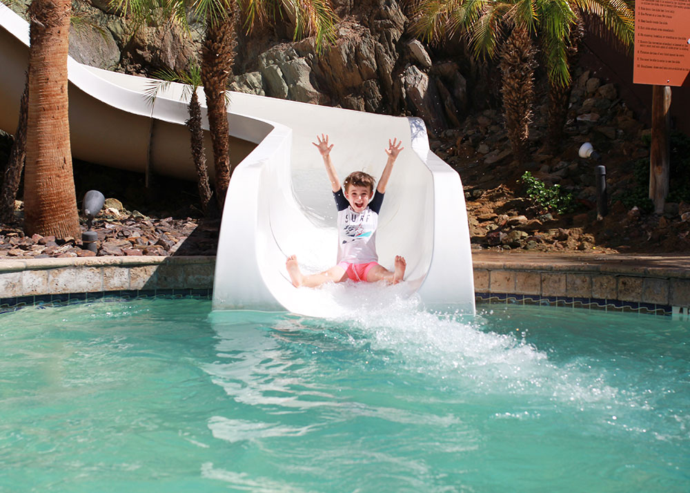 the waterslide at the pointe hilton squaw peak resort | thelovedesignedlife.com