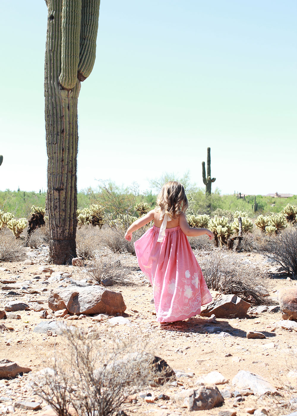 sweet girl in her gorgeous embroidered maxi dress | thelovedesignedlife.com