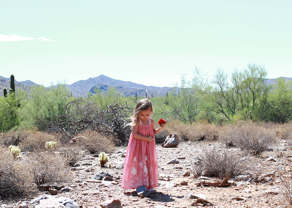 my little desert flower in her maxi dress by ele story | thelovedesignedlife.com