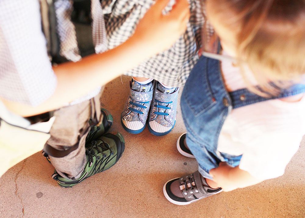 I wonder what these 3 are plotting. back to school style with keen shoes | thelovedesignedlife.com