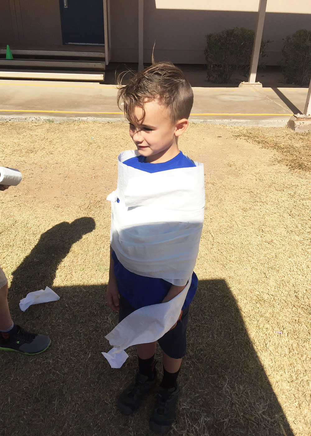 mummy races at the school harvest festival | thelovedesignedlife.com