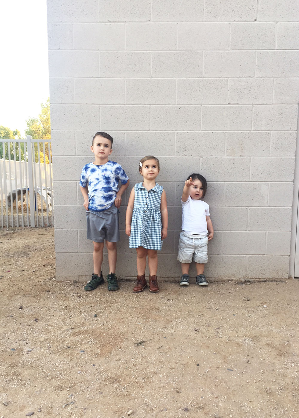 my three little kids ready for the school hoedown carnival | thelovedesignedlie.com