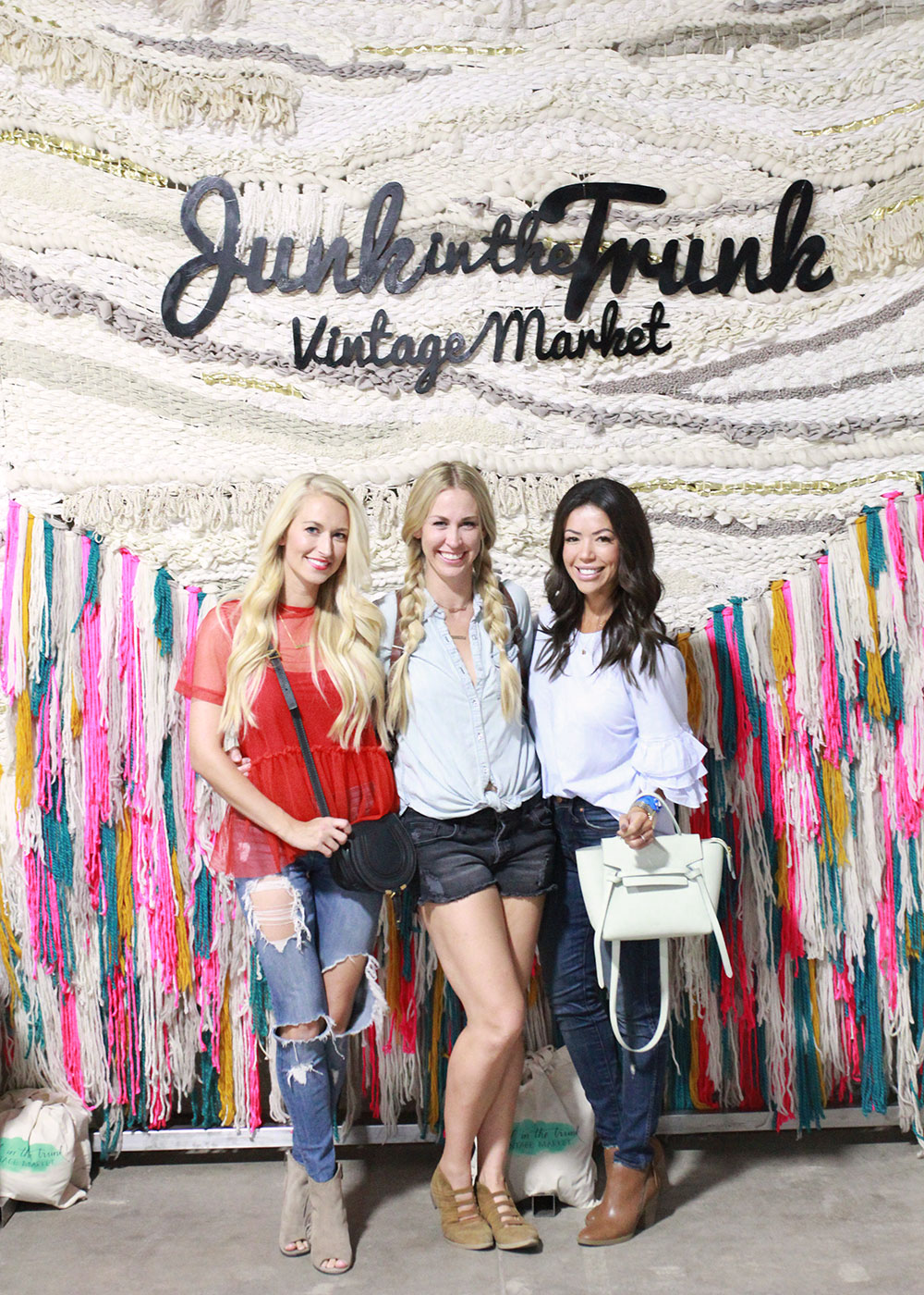 love these girls! such a fun night with junk in the trunk vintage market at the arizona state fair | thelovedesignedlife.com