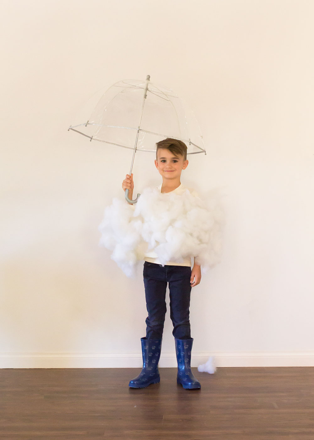 the cutest little raincloud! easy diy halloween costume idea | thelovedesignedlife.com