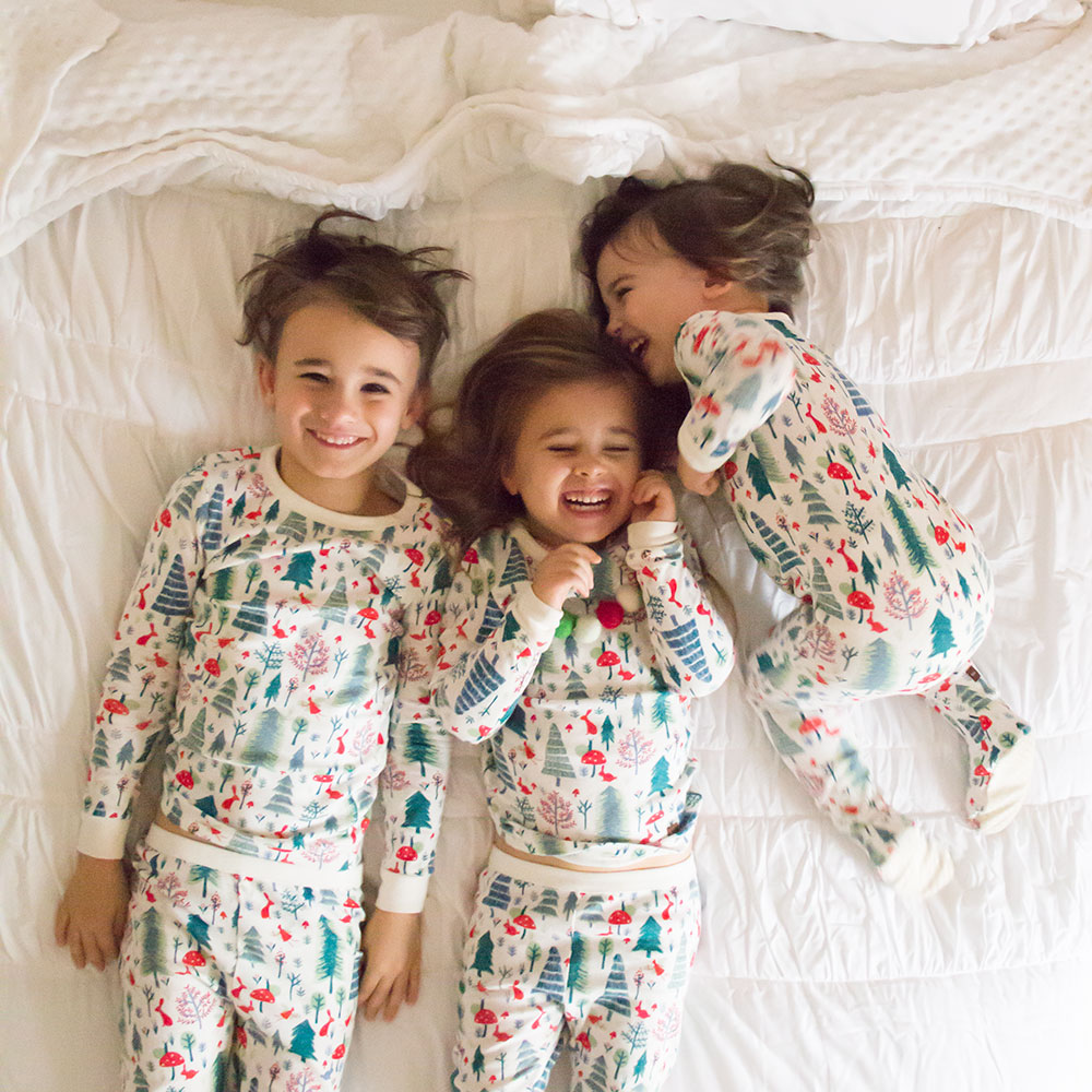 the sweetest siblings in matching christmas jammies! | thelovedesignedlife.com #theldltwelvedaysofgiveaways