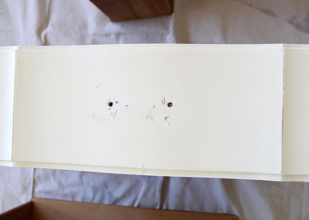 frech provincial dresser, slightly damaged from the drawer pulls
