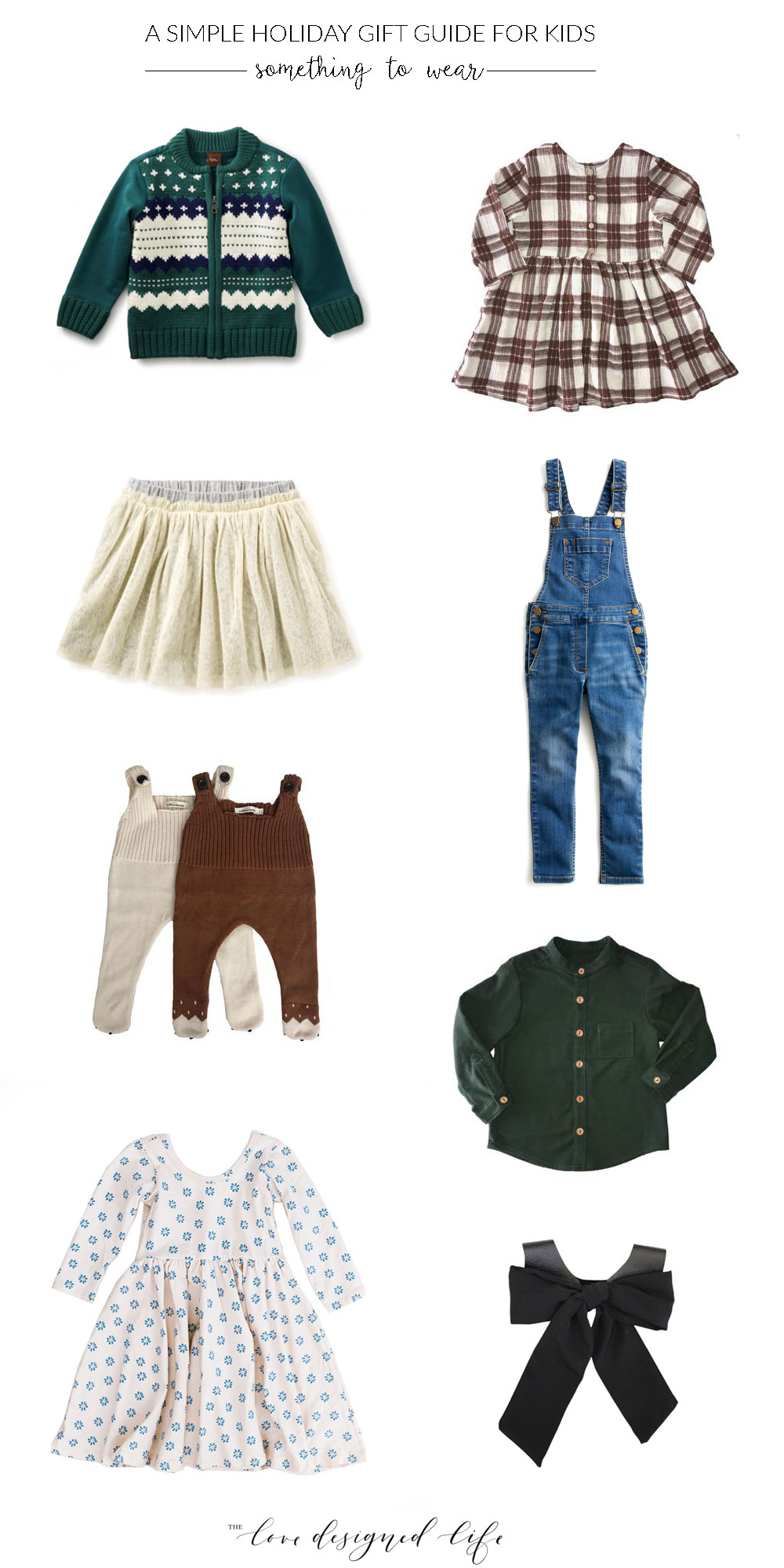 a simple holiday gift guide for kids - something to wear | thelovedesignedlife.com