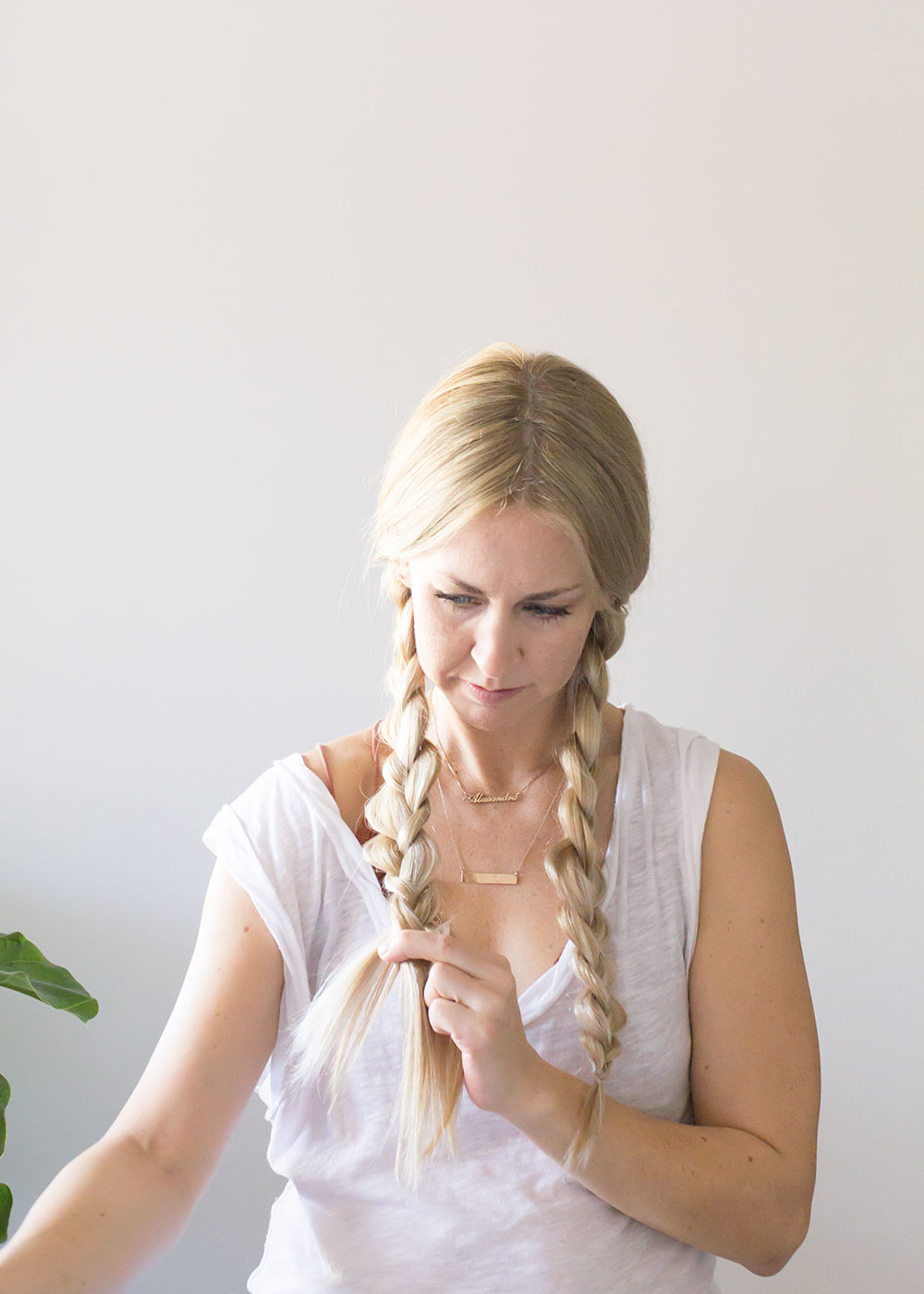 a super simple hair braid | thelovedesignedlife.com