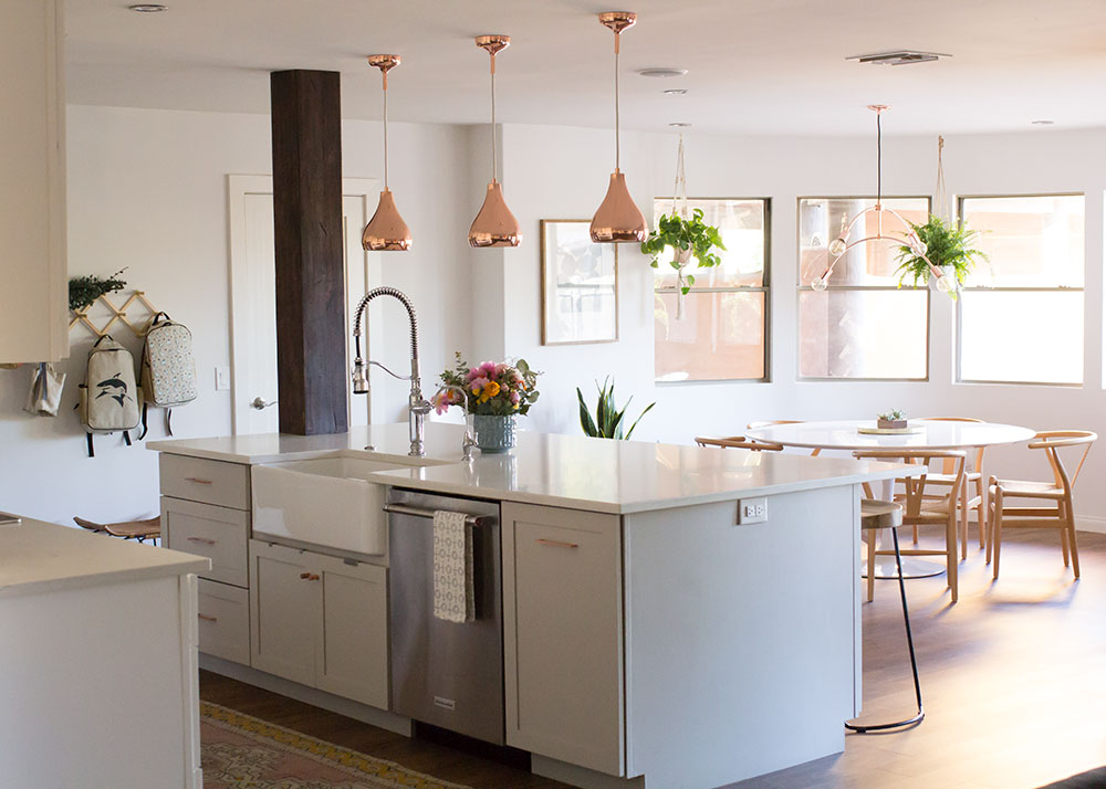 our modern boho kitchen reveal is up! | thelovedesignedlife.com