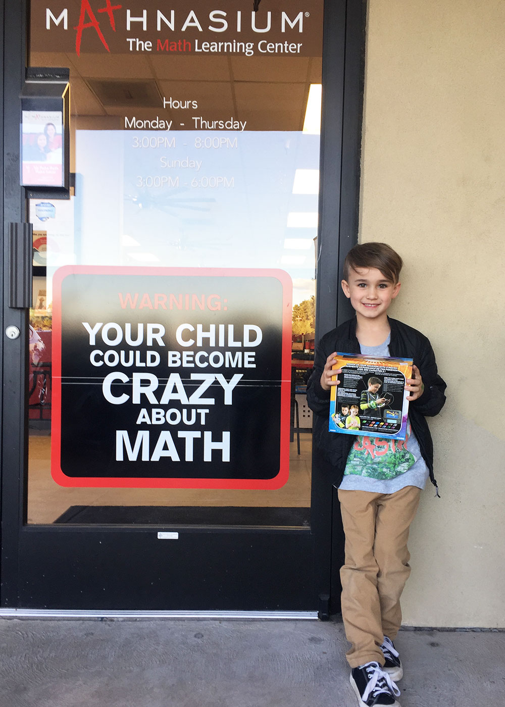 prize he earned on the last day of before break | thelovedesignedlife.com #mathnasium #afterschool #math