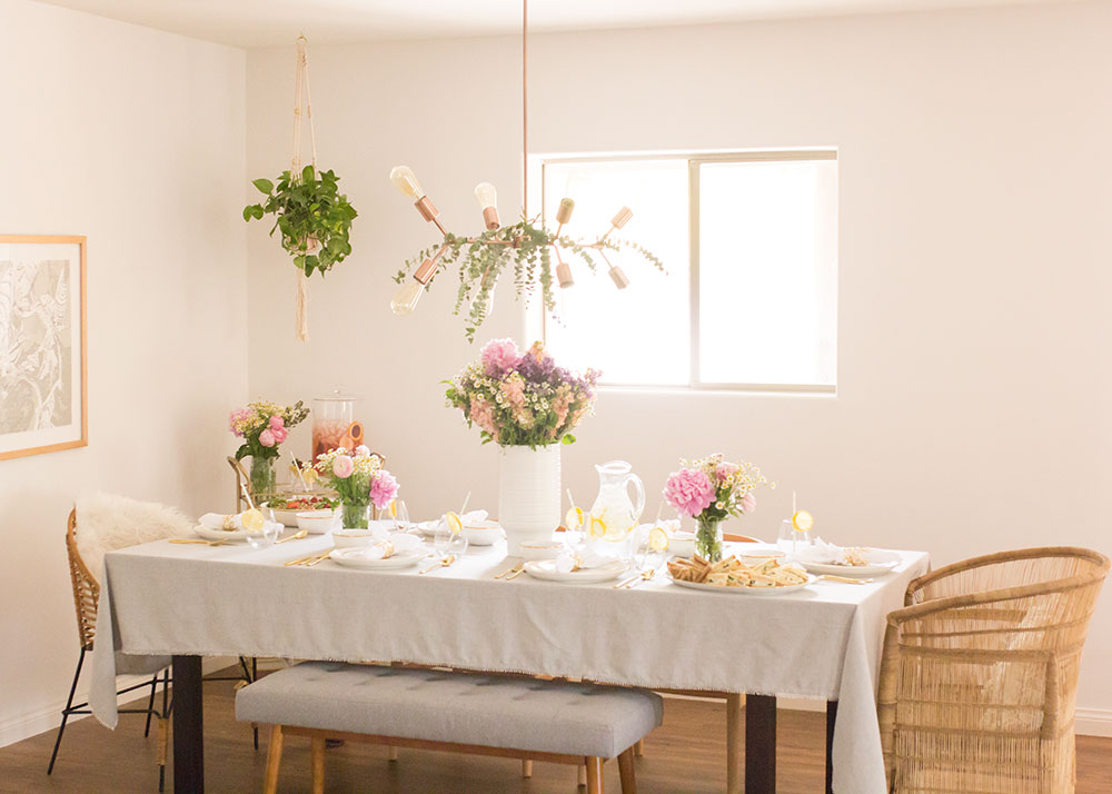 all set up for a mama luncheon to celebrate friends for mother's day! | thelovedesignedlife.com #luncheon #mothersday #bedbathandbeyond #oliviaandoliver