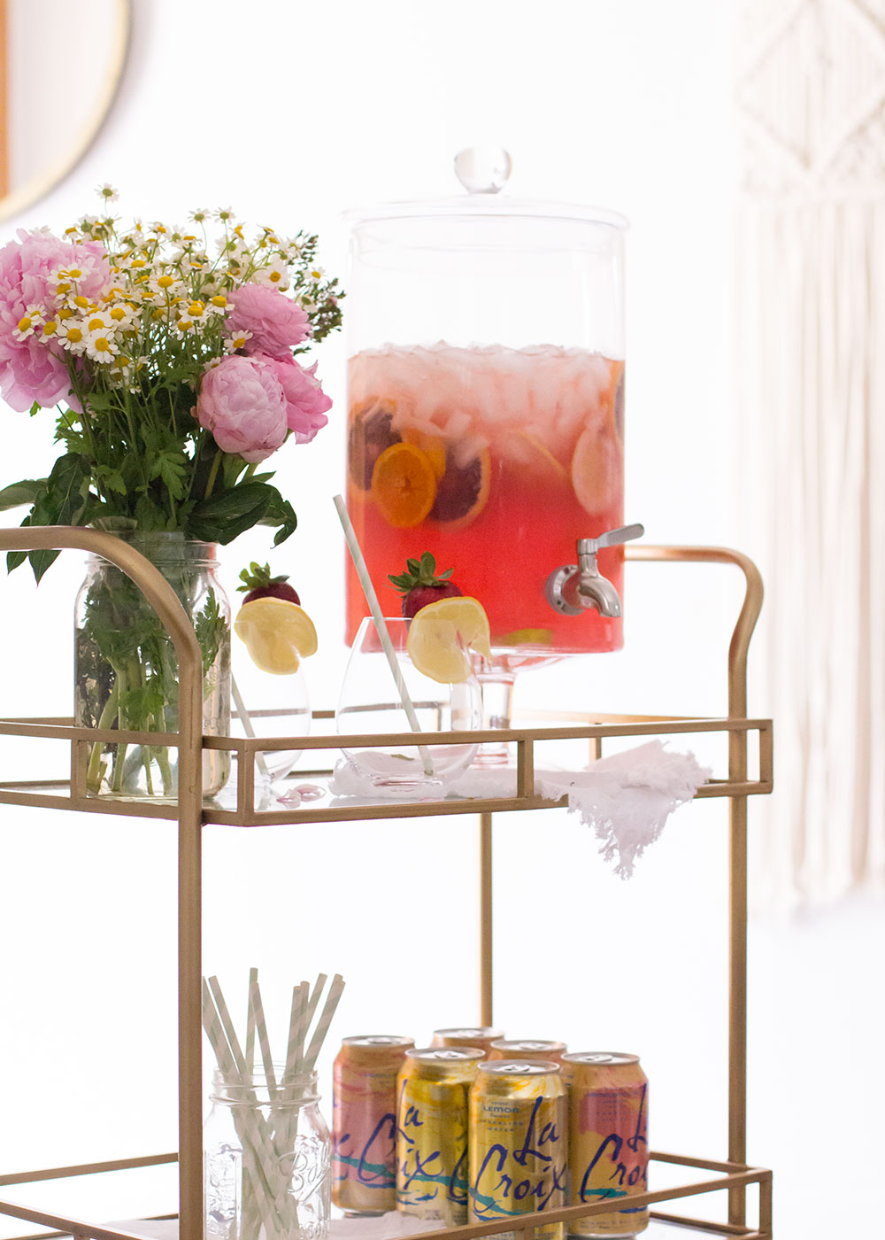 the prettiest pink sangria! | thelovedesignedlife.com